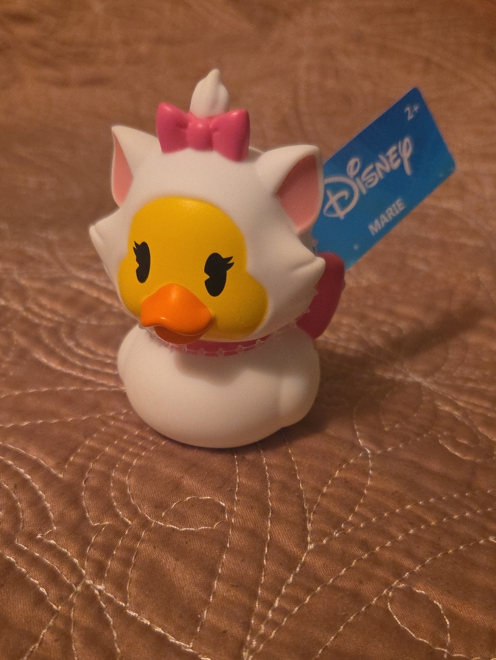 Disney Marie Duckalooz Rubber White and Pink Duck